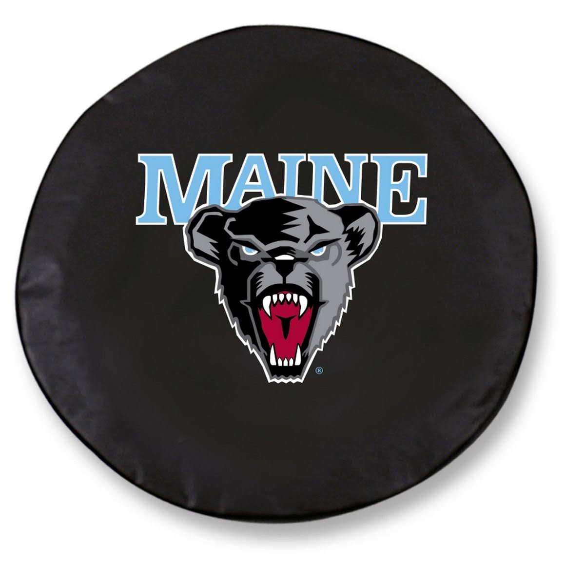Maine Black Bears HBS Black Vinyl Fitted Spare Car Tire Cover (30 3/4x22 x 10x22)