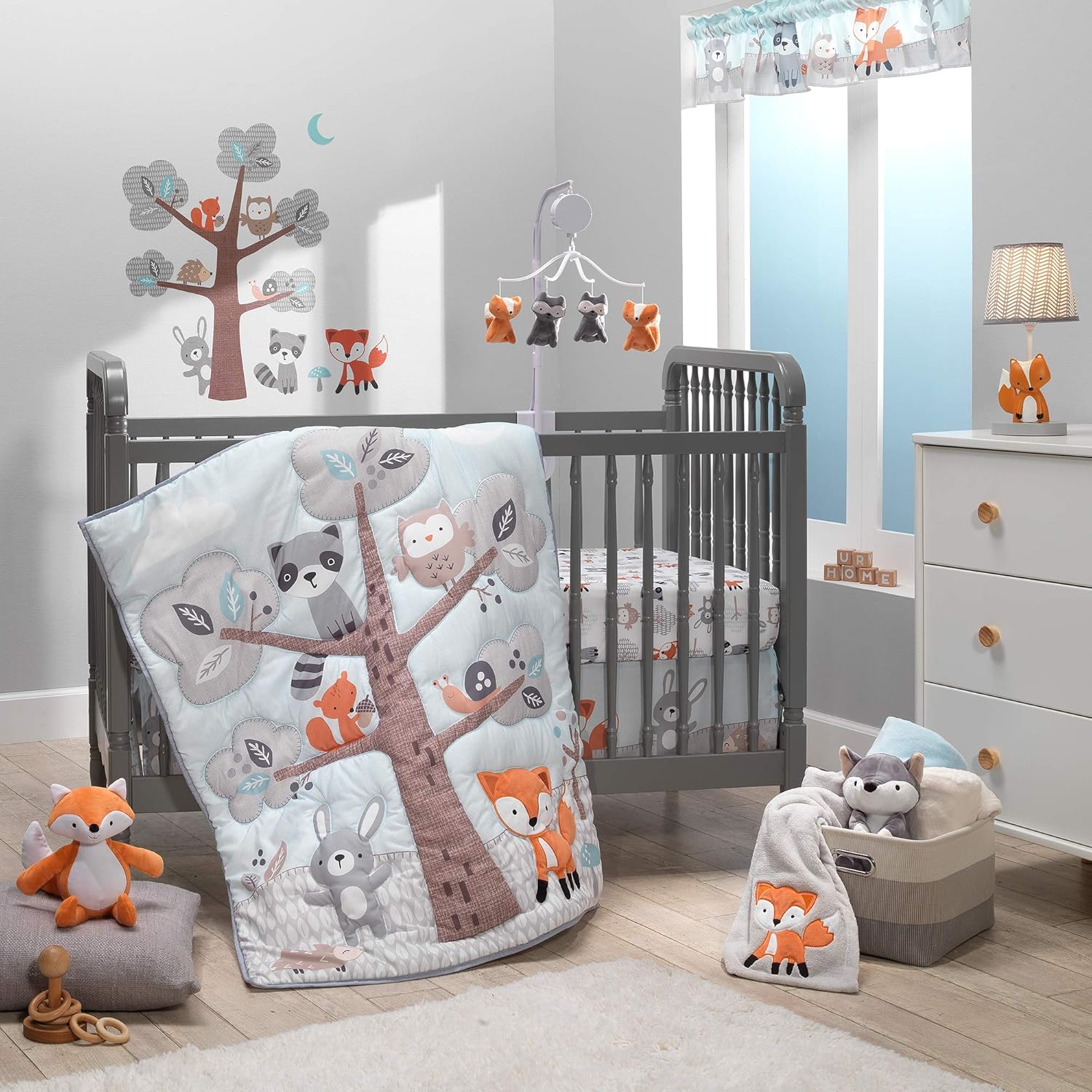 Bedtime Originals Woodland Friends 3Piece Crib Bedding Set, Multicolor Pack of 2