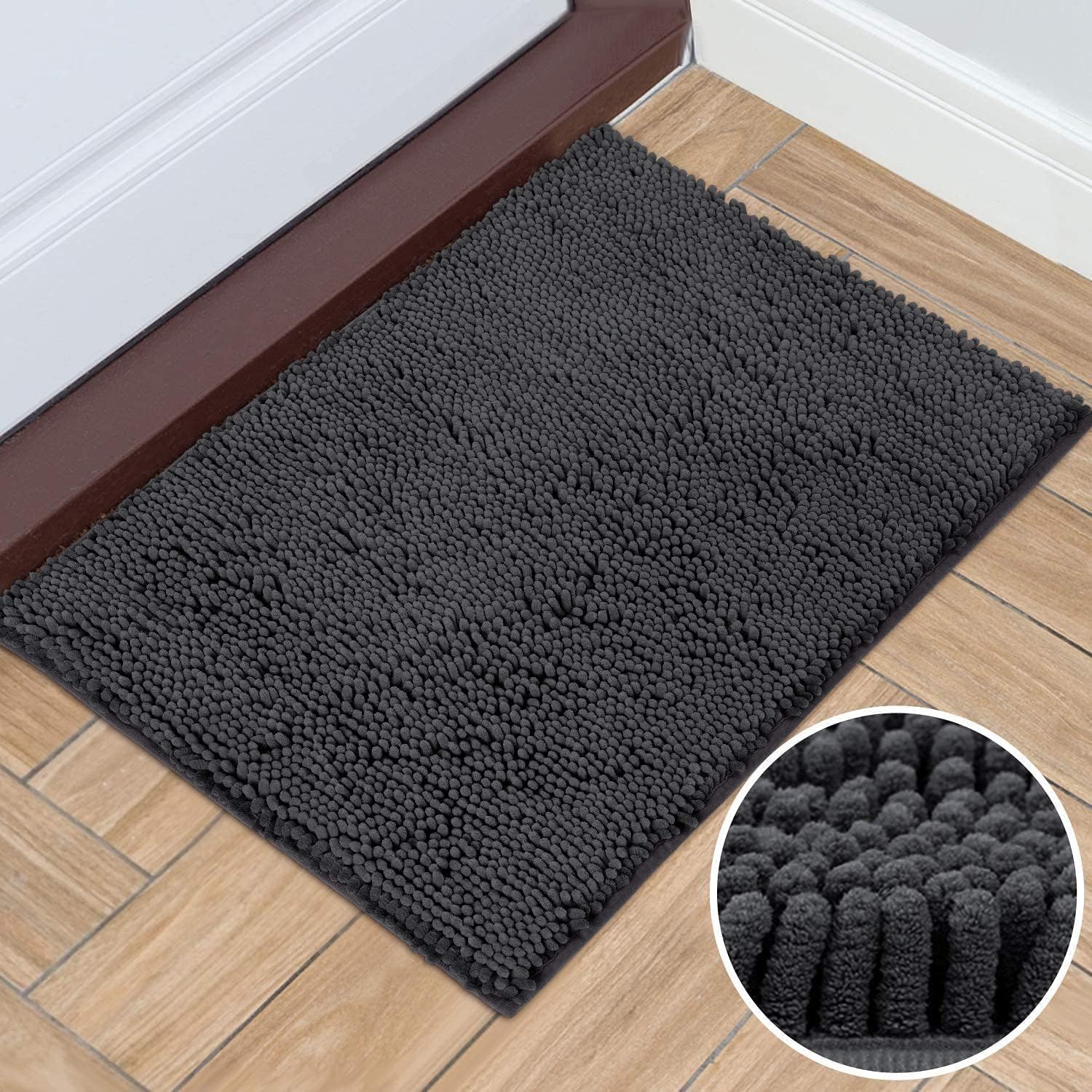 HOMEIDEAS 2 Pack Door Mats 24