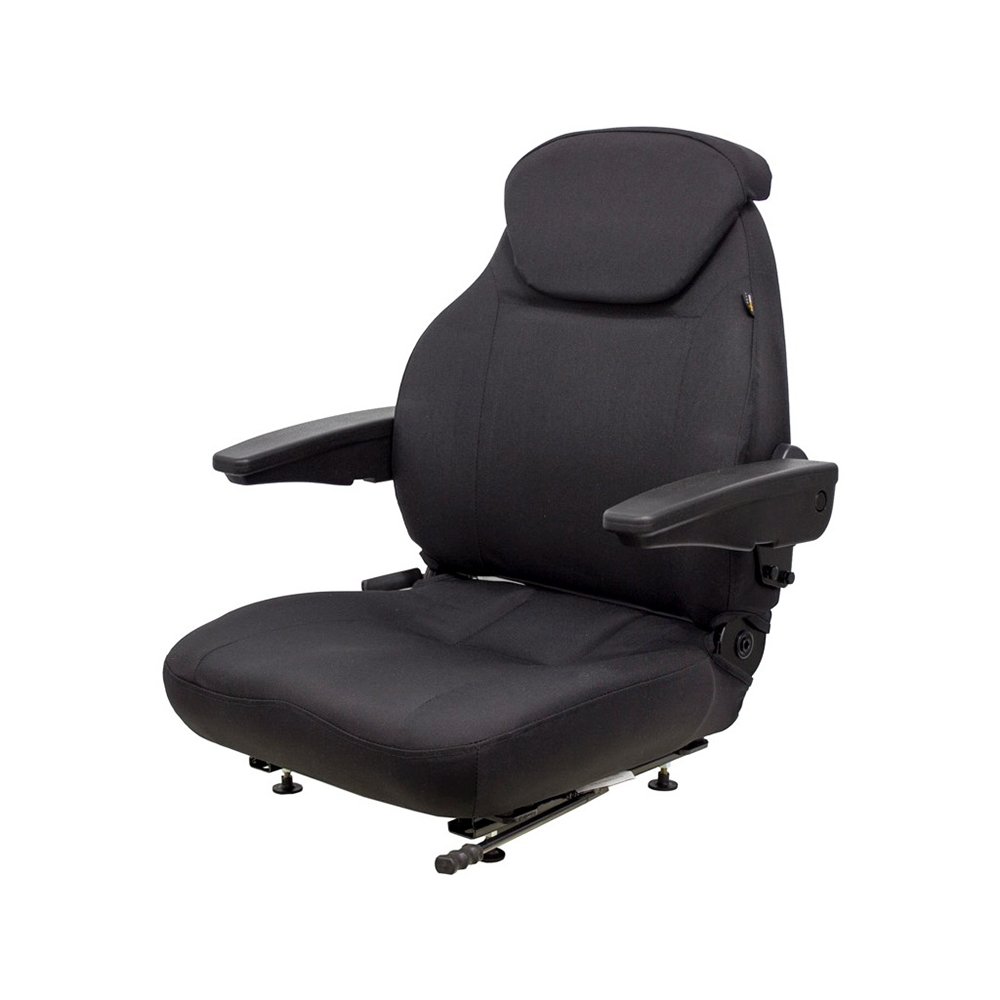 One New Seat Assembly w/Black Cordura Fabric Fits Universal Applications (See Description)