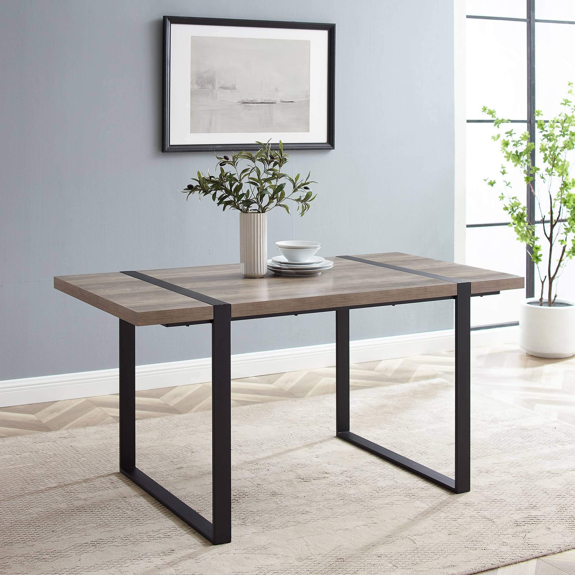 60x22 Urban Blend Dining Table Gray Wash - Saracina Home