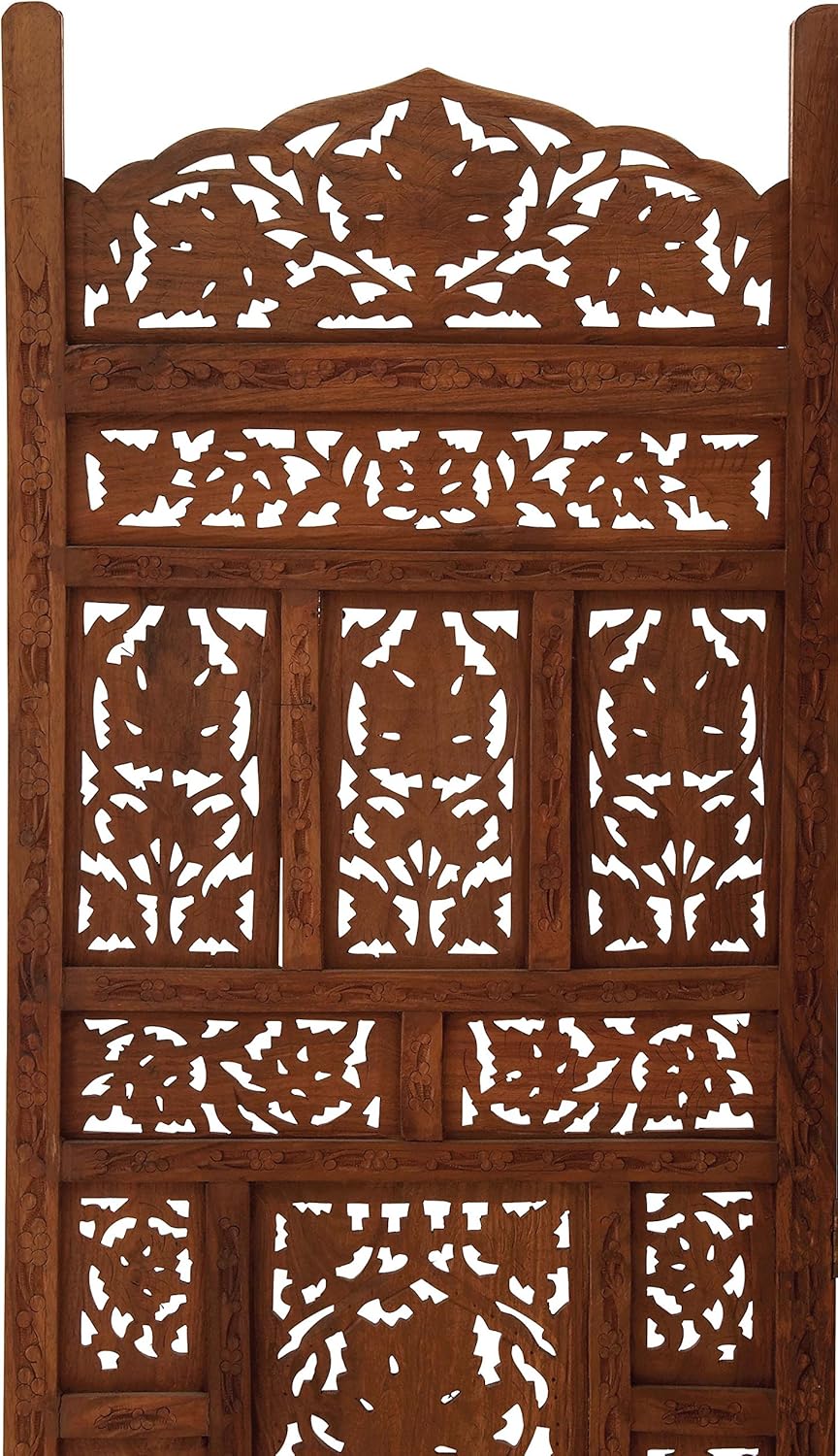 Deco 79 17278 Wood Screen Panels a Decorative Privacy Screen, Set of 4