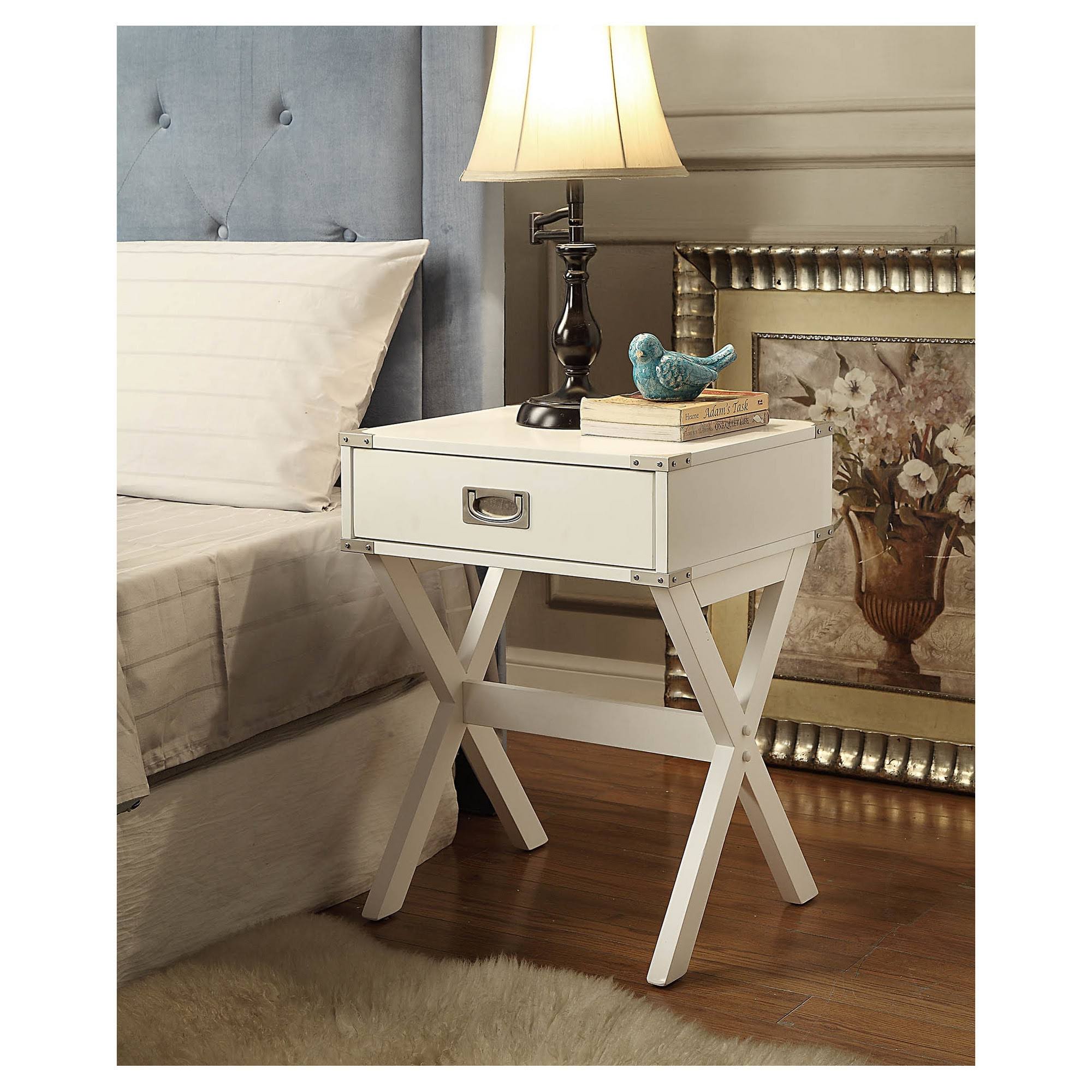 Acme Furniture End Table White Accent Tables