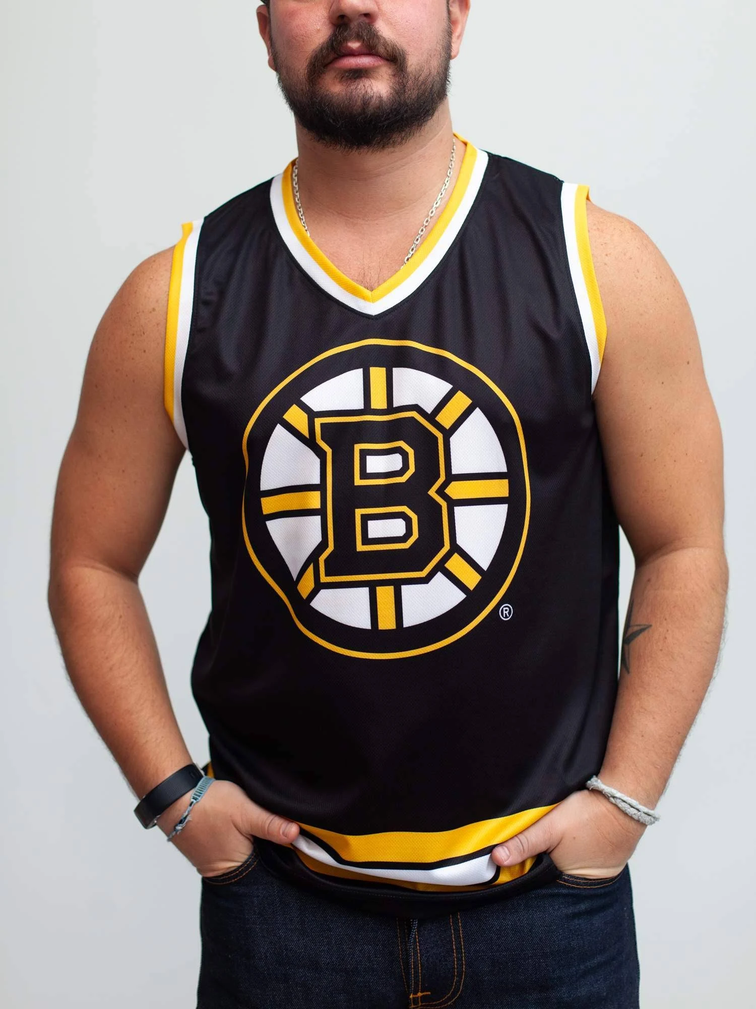 Boston Bruins Hockey Tank XXL / Black / Polyester