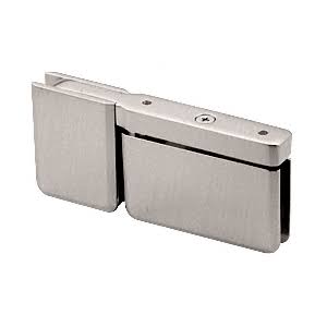 CRL Pph07bn Brushed Nickel Top or Bottom Mount Prima Pivot Hinge with Attached U-clamp, Silver