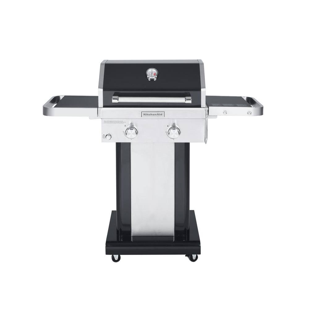 Kitchen Aid 720-0891D 2-Burner Propane Gas Grill, Black