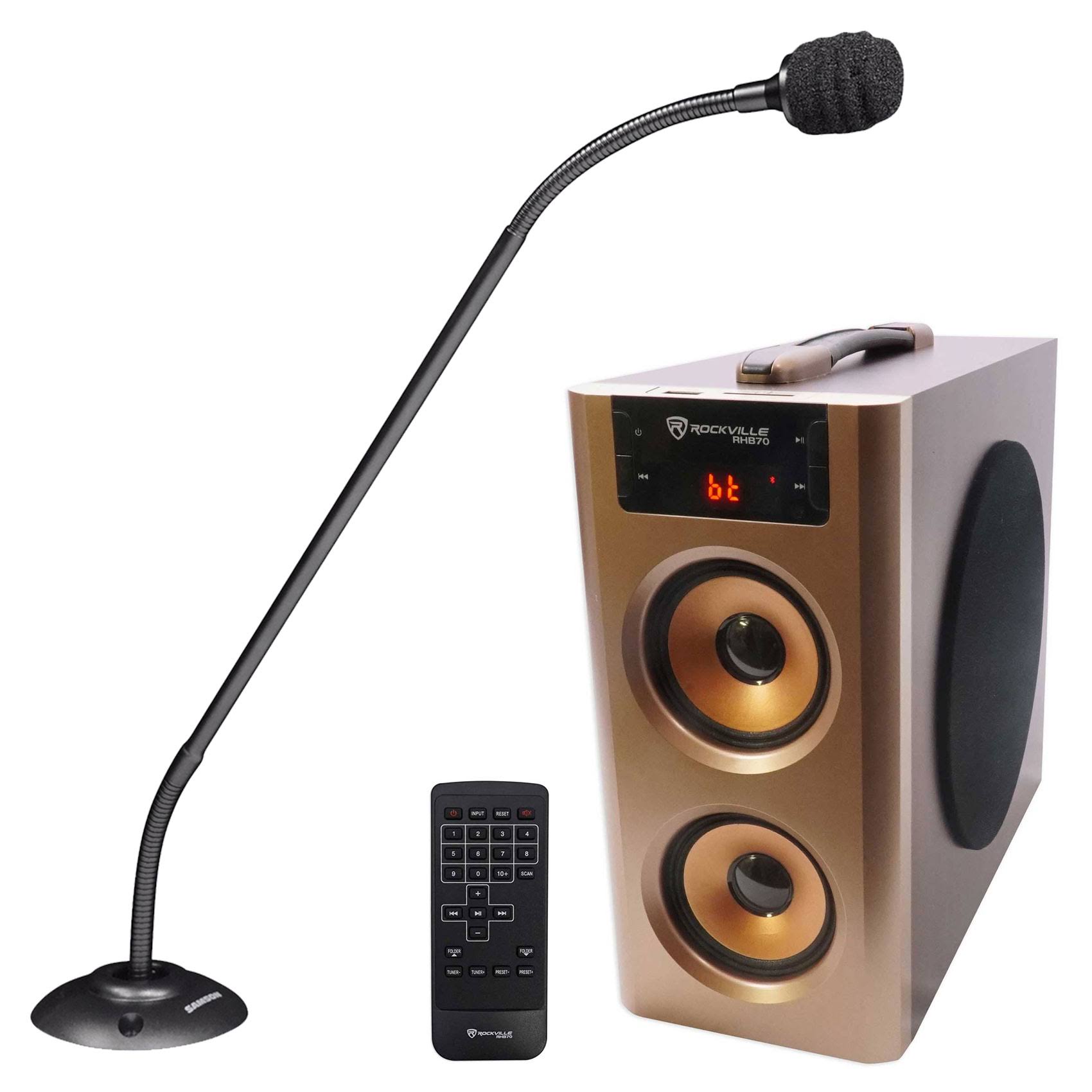 Samson CM20P 20 Podium Microphone Church Altar Mic + Home Bluetooth Speaker SACM20P+RHB70