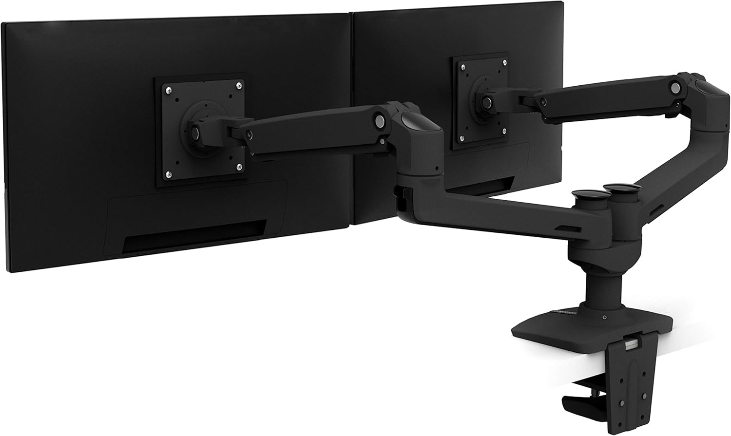Ergotron – LX Dual Monitor Arm, VESA Desk Mount – for 2 Monitors Up to 27 Inches, 7 to 20 lbs Each – Polished Aluminum