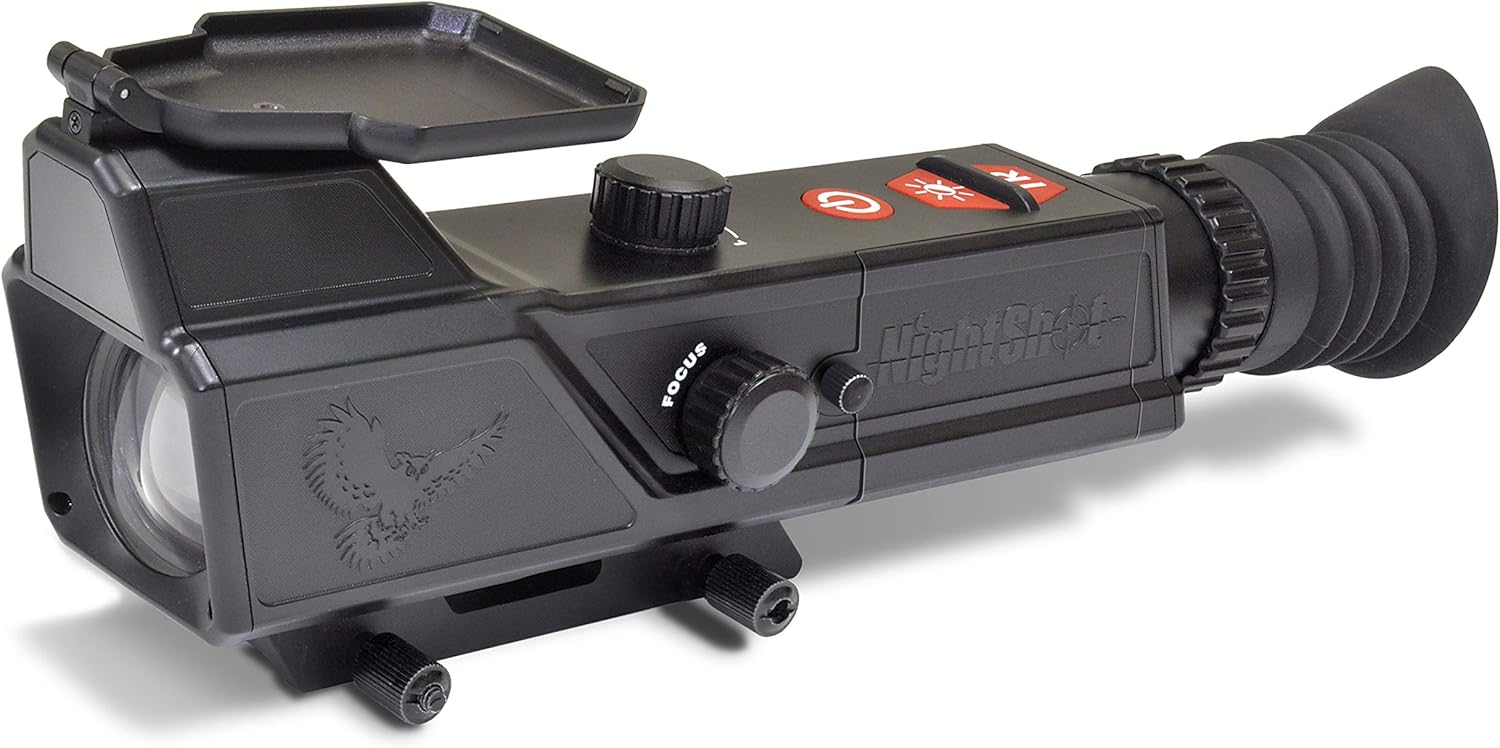 Night Owl Optics NightShot Digital Night Vision Riflescope with IR illuminator, Black, NIGHTSHOT,Medium