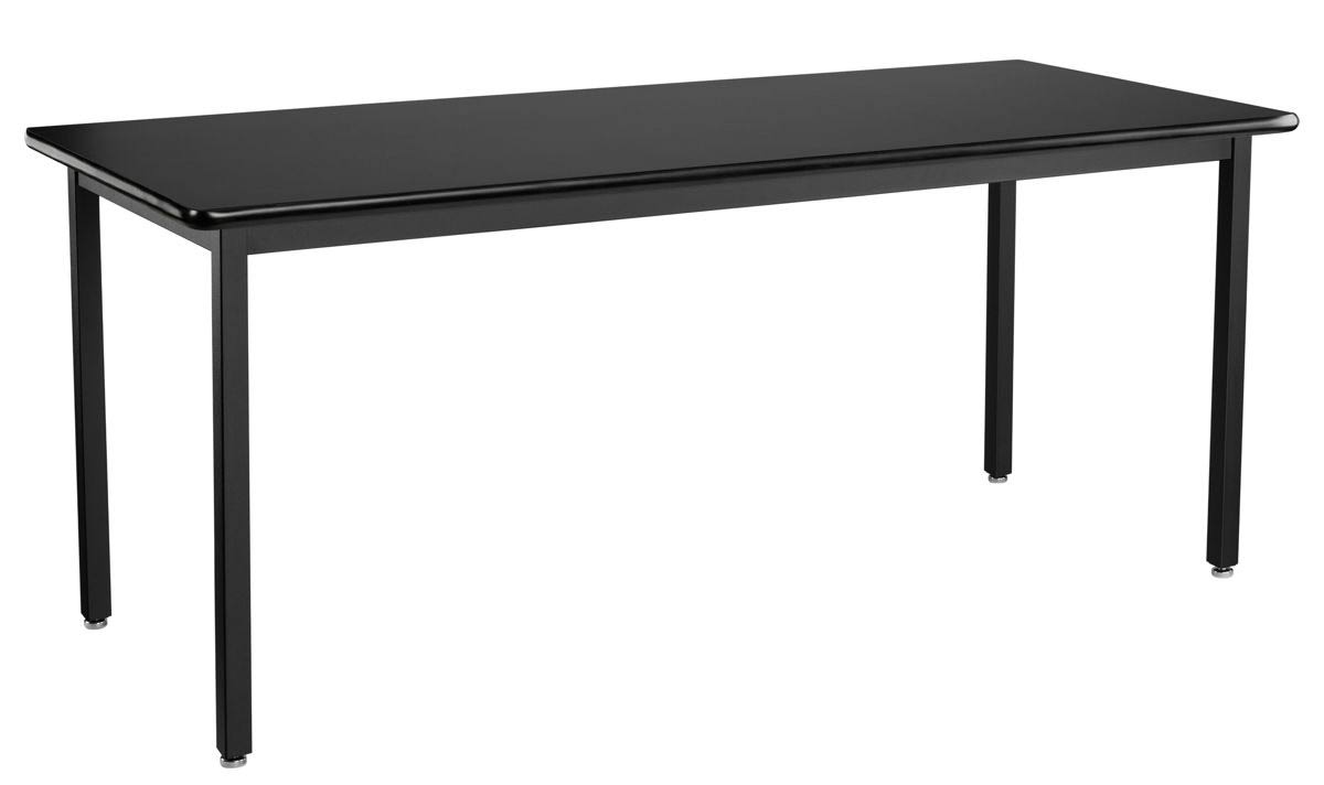 NPS HDT 7 Black HPL Top Heavy Duty Table - 24x84