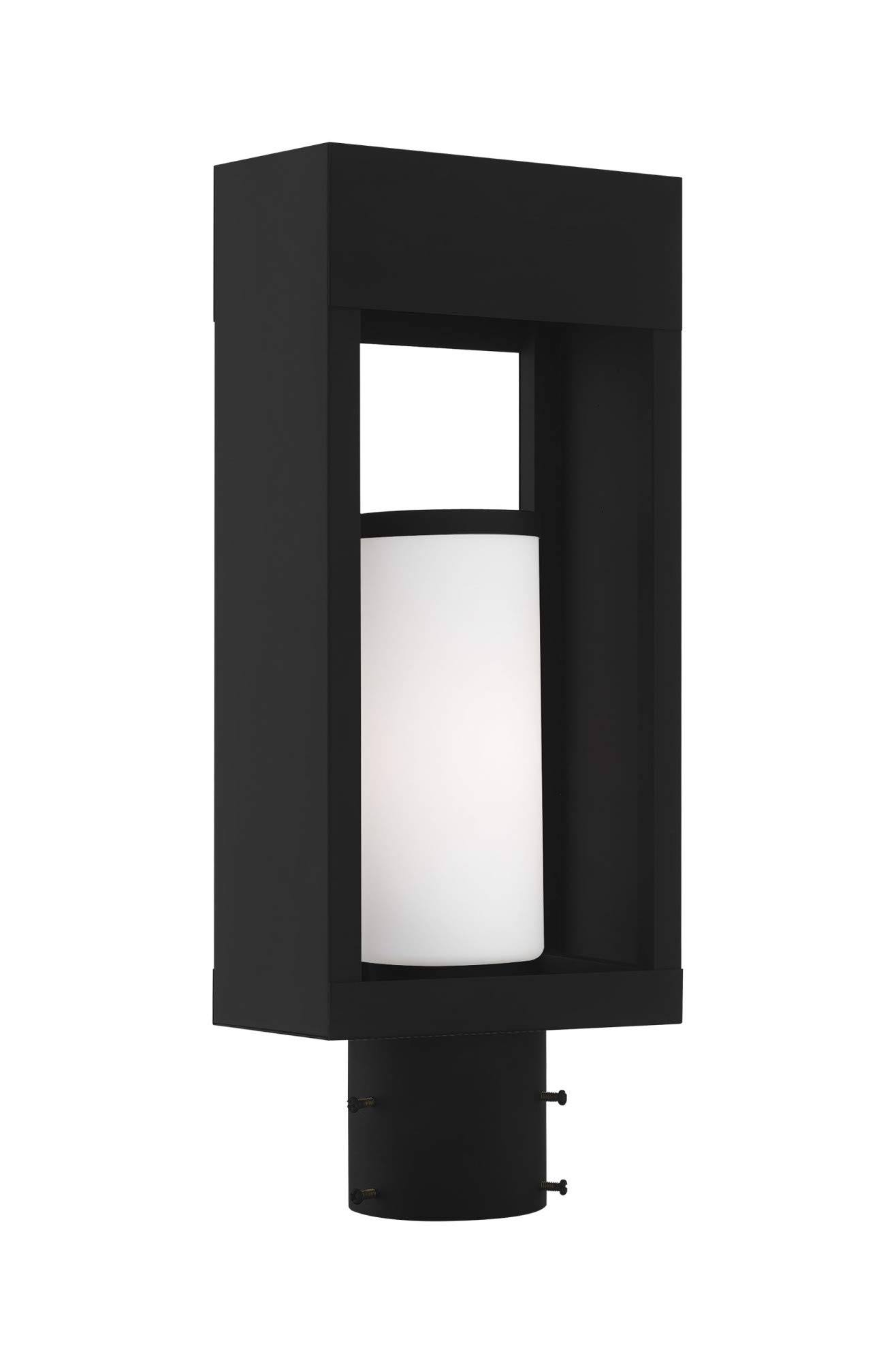 Livex Lighting Bleecker 1 Light Black Outdoor Post Top Lantern 20984-04