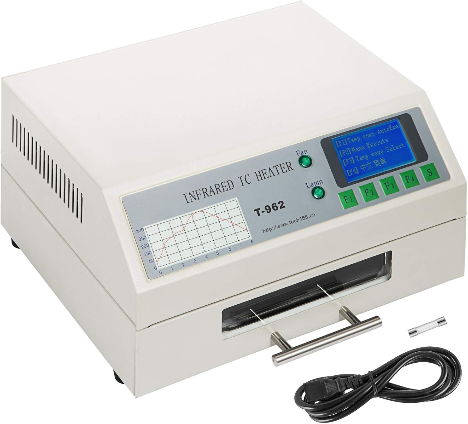 BestWelder Reflow Oven T962 110V, Reflow Soldering Machine 800W, Professional Infrared Heater Soldering Machine 180 x 235 mm, Automatic Reflow Machine (T962 110V)