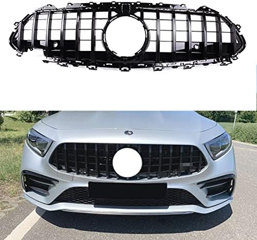 MUCCGQ GT R Front Bumper Grille Grill for Mercedes Benz CLS W257 C257 CLS450 CLS550 CLS53 2019-2020 (Black)