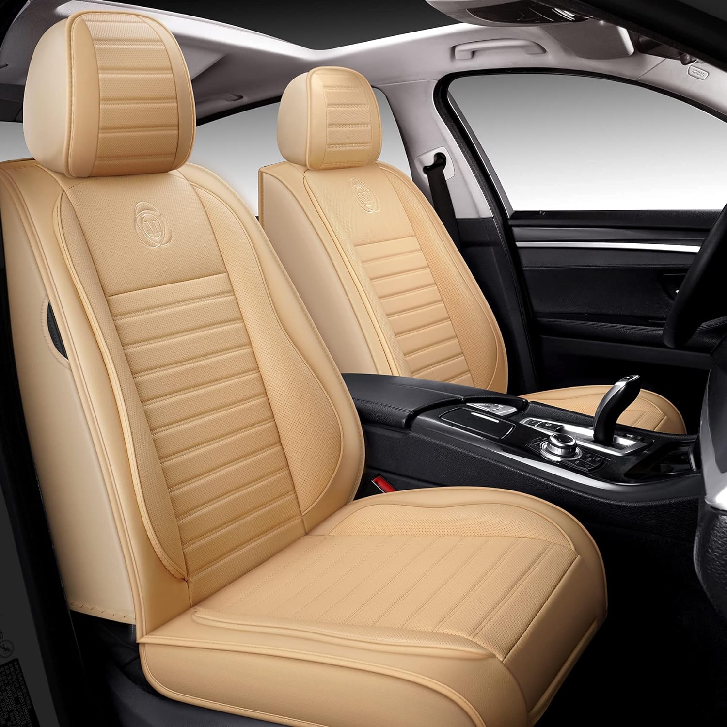 Isen-CoverAuto Faux Leather Full Coverage Full Set Car Seat Covers Fit for Car/SUV/Pick-up Truck with Waterproof Leather in Auto Interior Accessories&hellip;