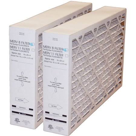 Carrier u0026 Bryant FILXXCAR0016 (2 Pack) - 16 inch x 25 inch x 5 inch Pleated Air Filter, MERV 8 Report Incorrect Product Info