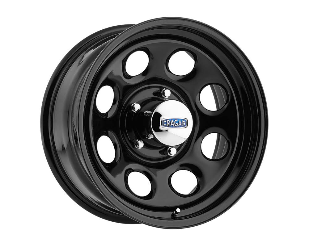 Cragar Wheels 1629410014B Soft 8 397 High Gloss Black Paint Wheel 16x8 6x139.7 13
