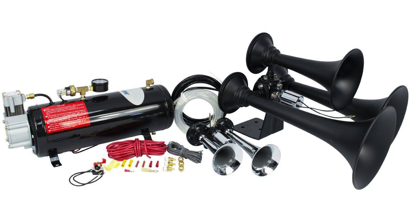 HornBlasters Spocker Rhino Black 3 Liter Horn Kit