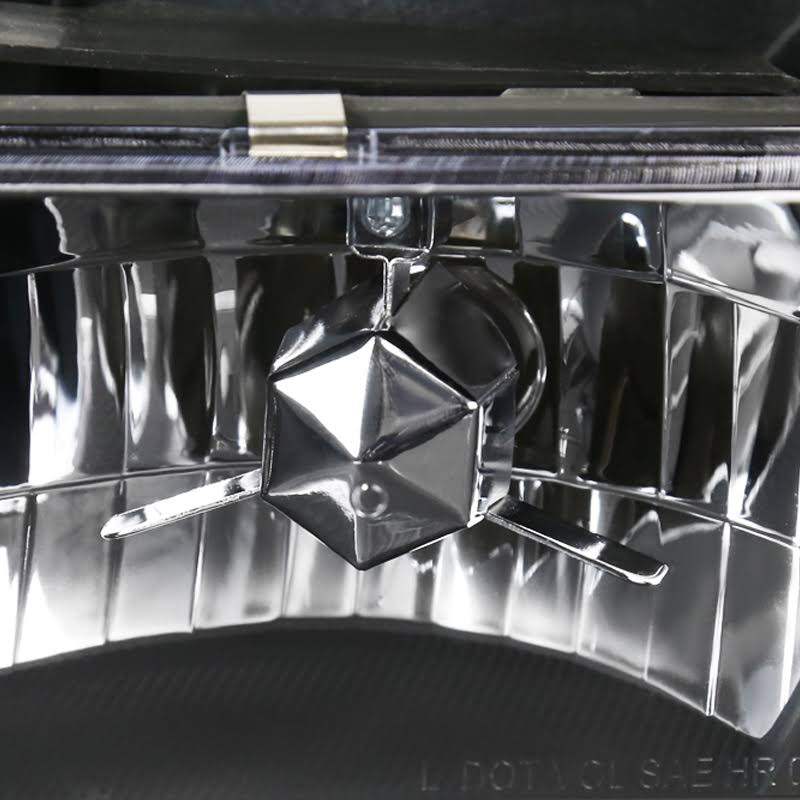 Spec-D Tuning Black Headlights + Bumper Lights Corner Lights + Clear Reflectors Left + Right Pair for 1994-1998 GMC C10 C/K Sier