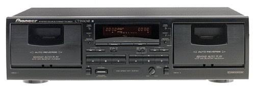 Pioneer CT-W404R Dual Cassette Deck - Black