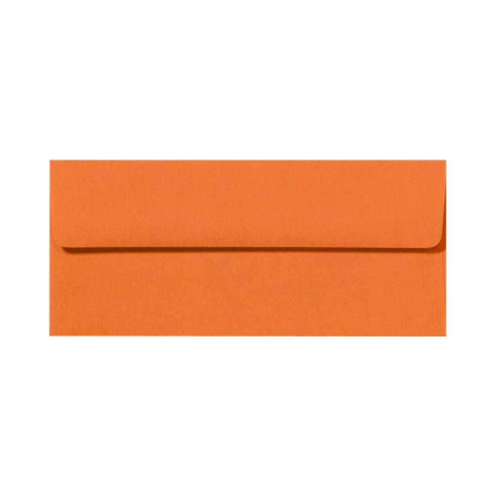 Lux #10 Envelopes, Peel u0026 Press Closure, Mandarin Orange, Pack of 1,000