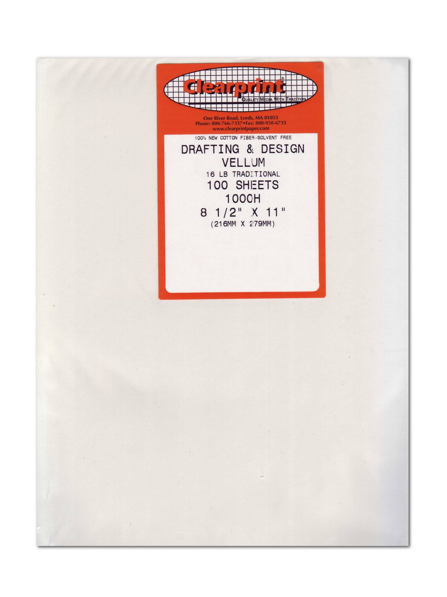 Clearprint 30 x 42 Unprinted Vellum 100-Sheet Pack