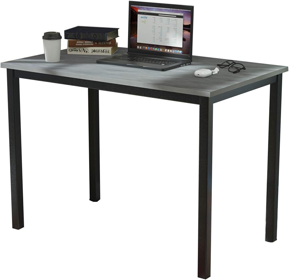 Need Computer Desk 55 inches Computer Table with BIFMA Certification Writing Desk Workstation Office Desk, White Black AC3DB-140