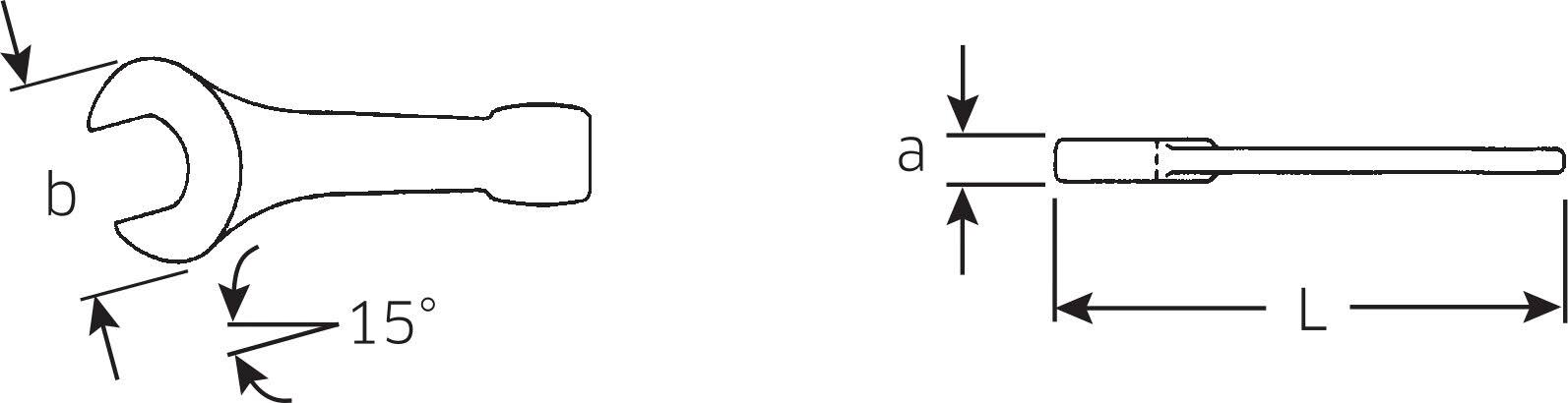 Stahlwille 42040041 4204 Striking Face Open Ended Spanner, 41 mm