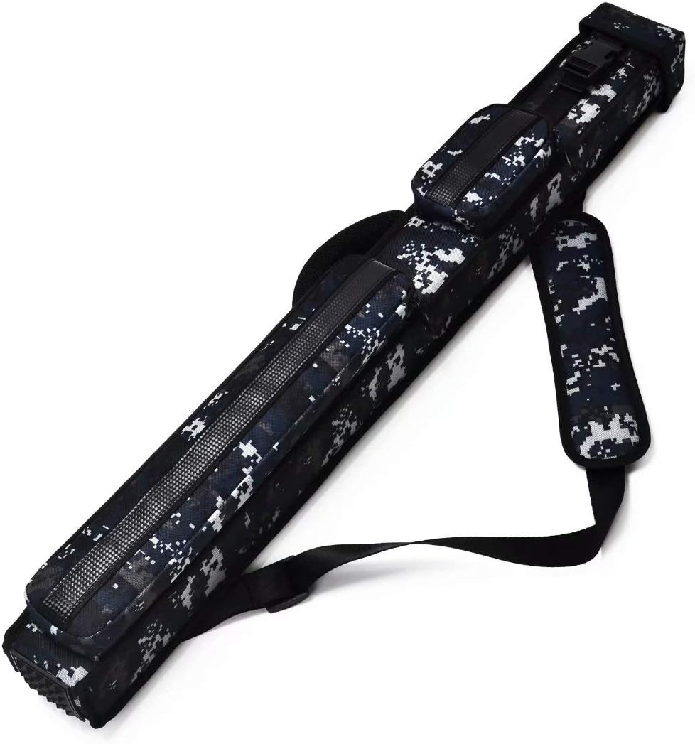 Collapsar 2X2 Pool Cue Hard Case Nylon/Leatherette Billiard Sitck Carrying Cases Pack of 2