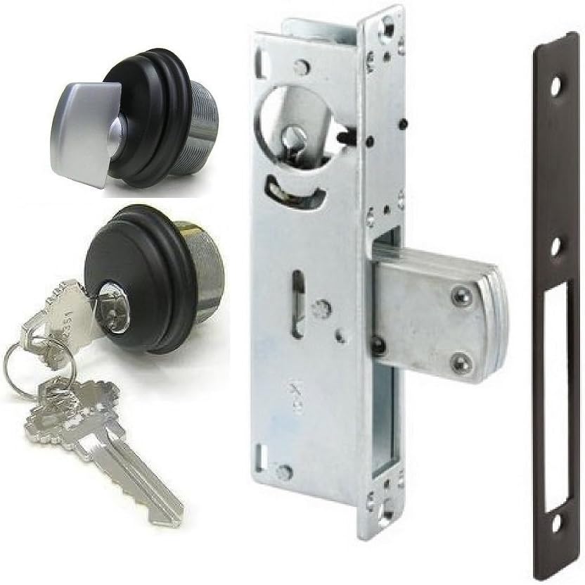 ADM Rite Style Storefront Door Mortise Lock Deadbolt & Cylinder Combo, in Duronotic (1-1/8