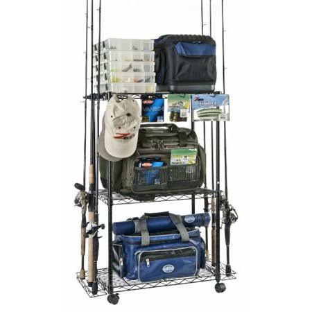 Best Tackle Trolley Rolling Wire Rack Perfect to Store and Organize Fishing Gear