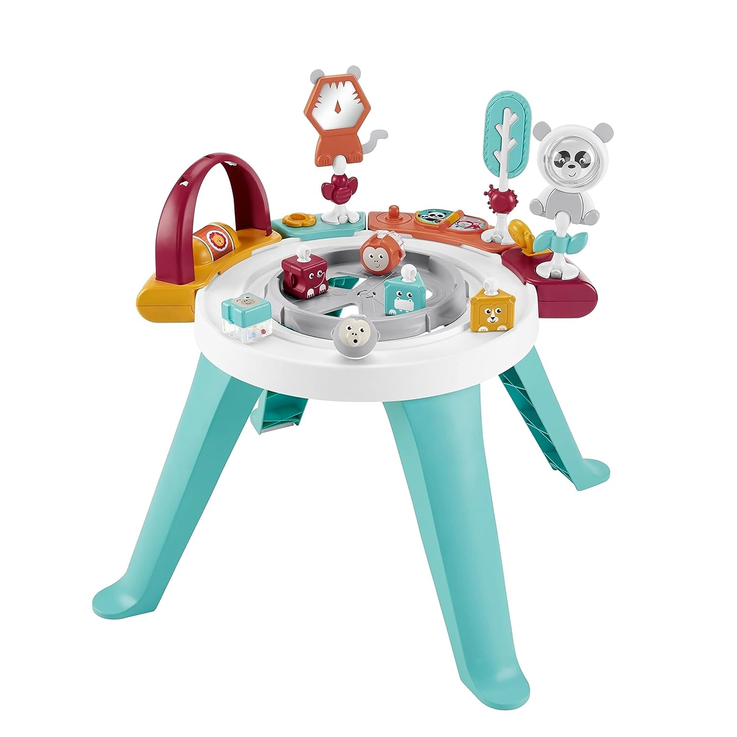 Fisher-Price 3-in-1 Spin & Sort Activity Center Watermelon Mint, Convertible Activity Toy for Baby, Infant and Toddlers Pack of 2