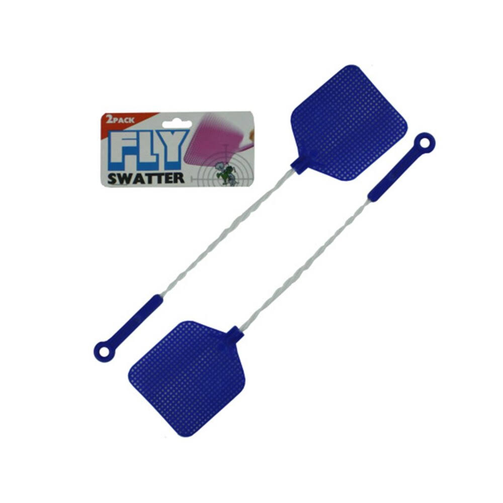 Bulk Buys GM057-48 4x22 x 4-1/2x22 x 16x22 Metal and Plastic Fly Swatter Value Pack - Pack of 48
