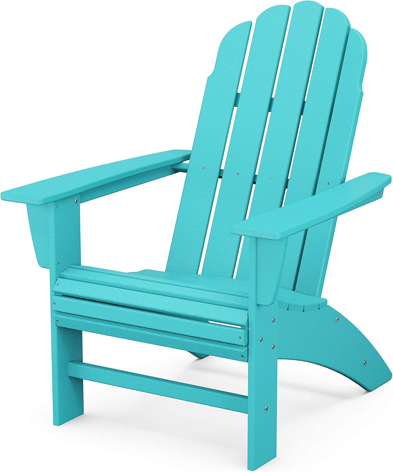 POLYWOOD AD600 Vineyard Curveback Adirondack Chair, White