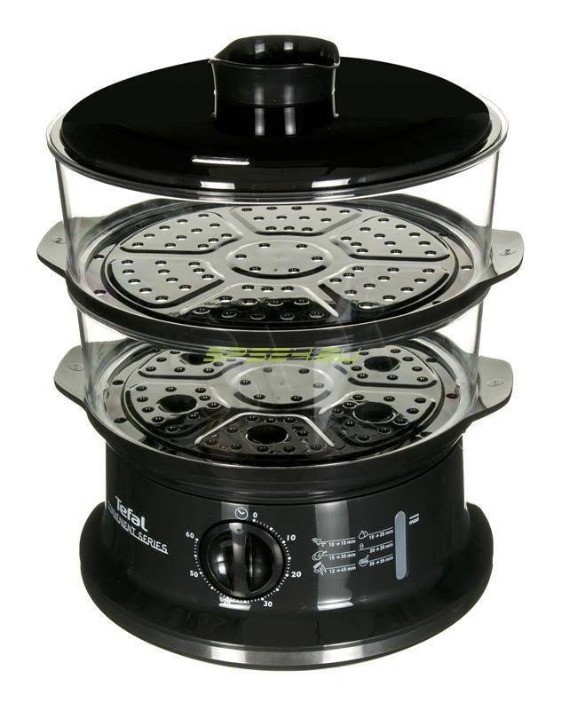 Tefal VC140135 2basket(s) Freestanding 900W Black Steam Cooker VC1401