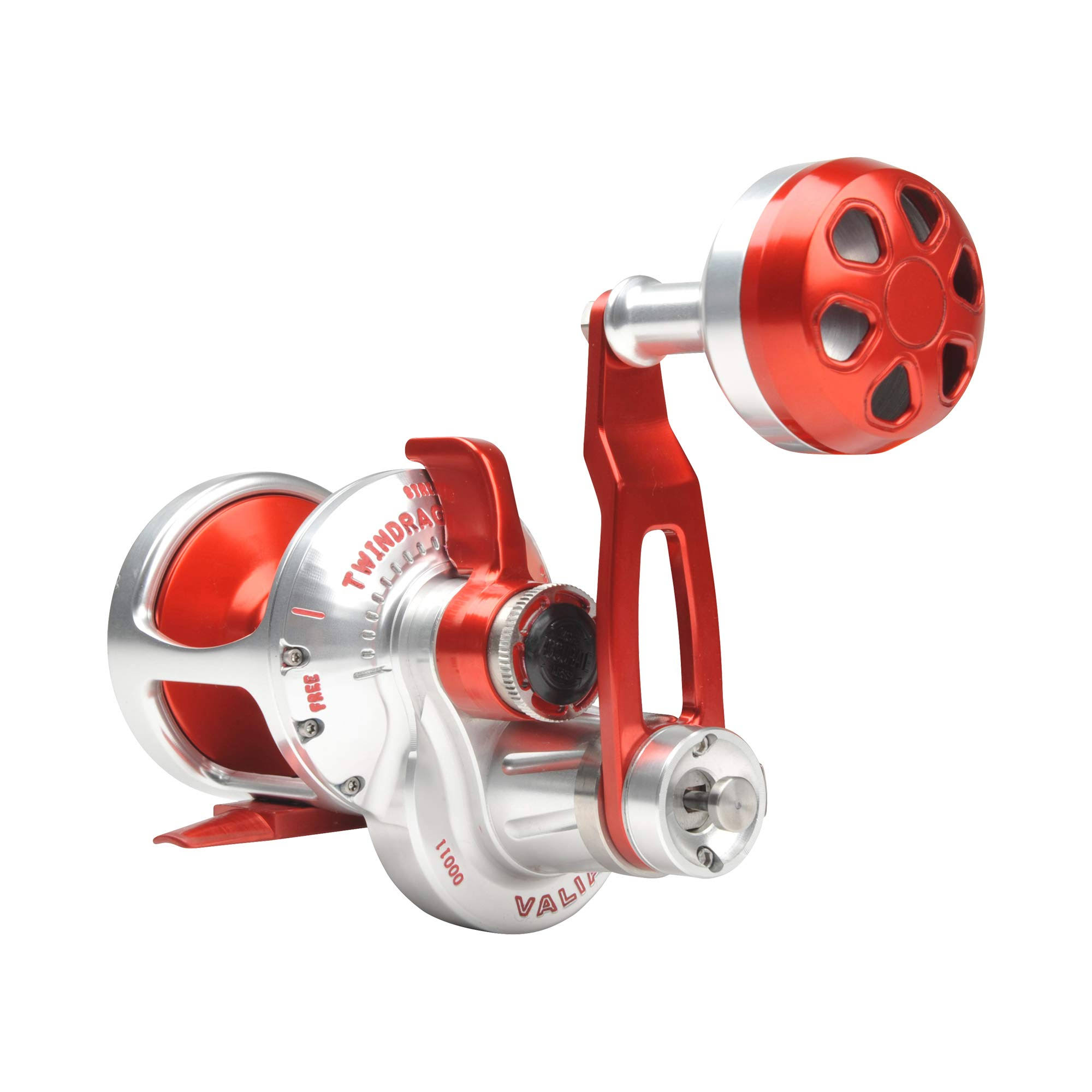 Accurate Valiant 2-Speed Conventional Reel BV2-1000L / Silver/Red