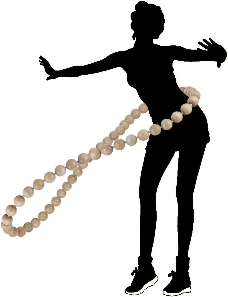 Wooden Hula Weighted Exercise Hoop for Fitness Pack of 2