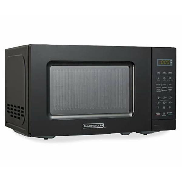 Black u0026 Decker - 0.7 Cu. ft. Countertop 700W Black Microwave