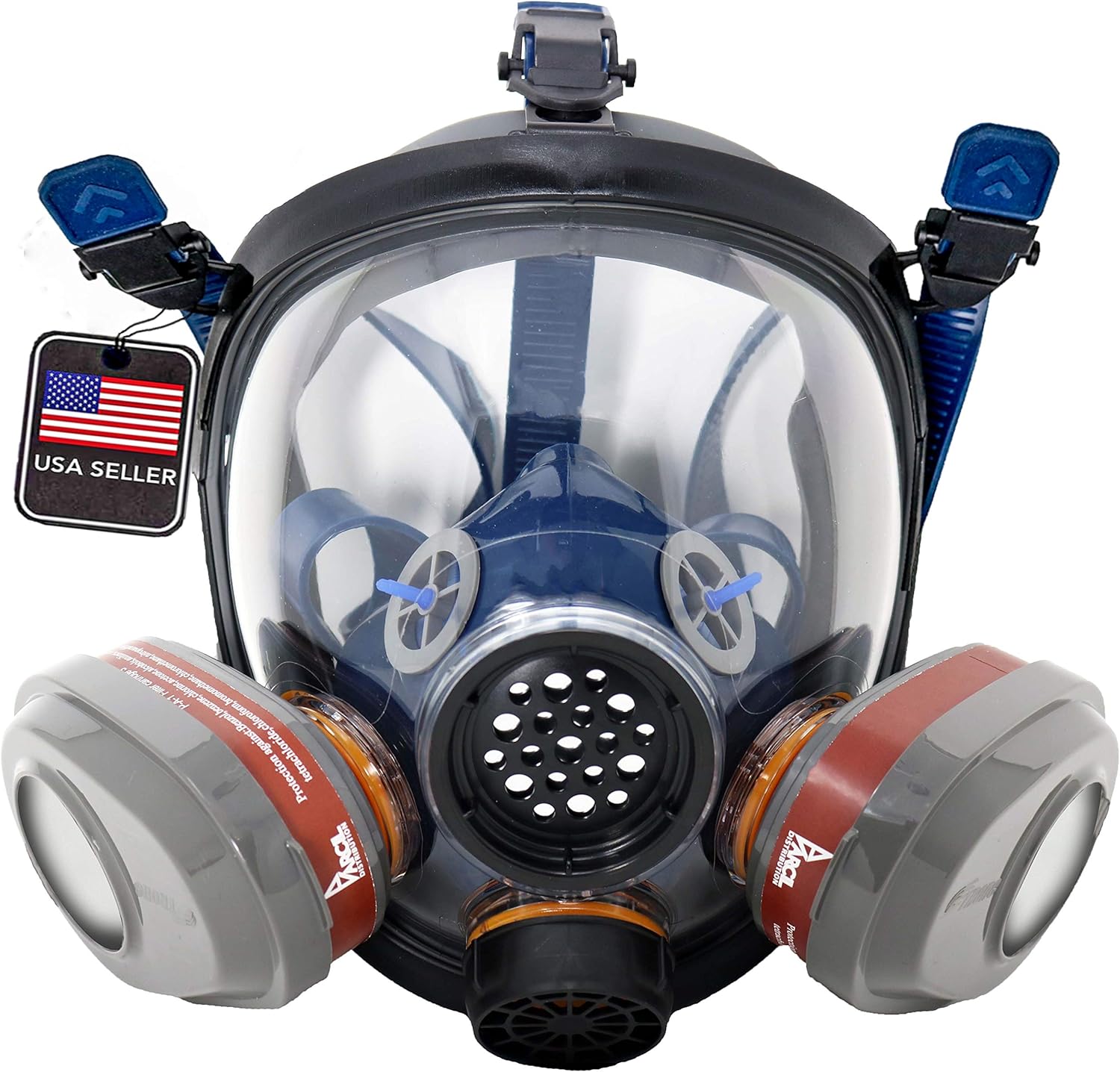 Industrial Organic Vapor & Particulate Reusable Respirator – Full Warranty – ASTM Tested – PD-101, T-61, P-A-3 Pack of 2
