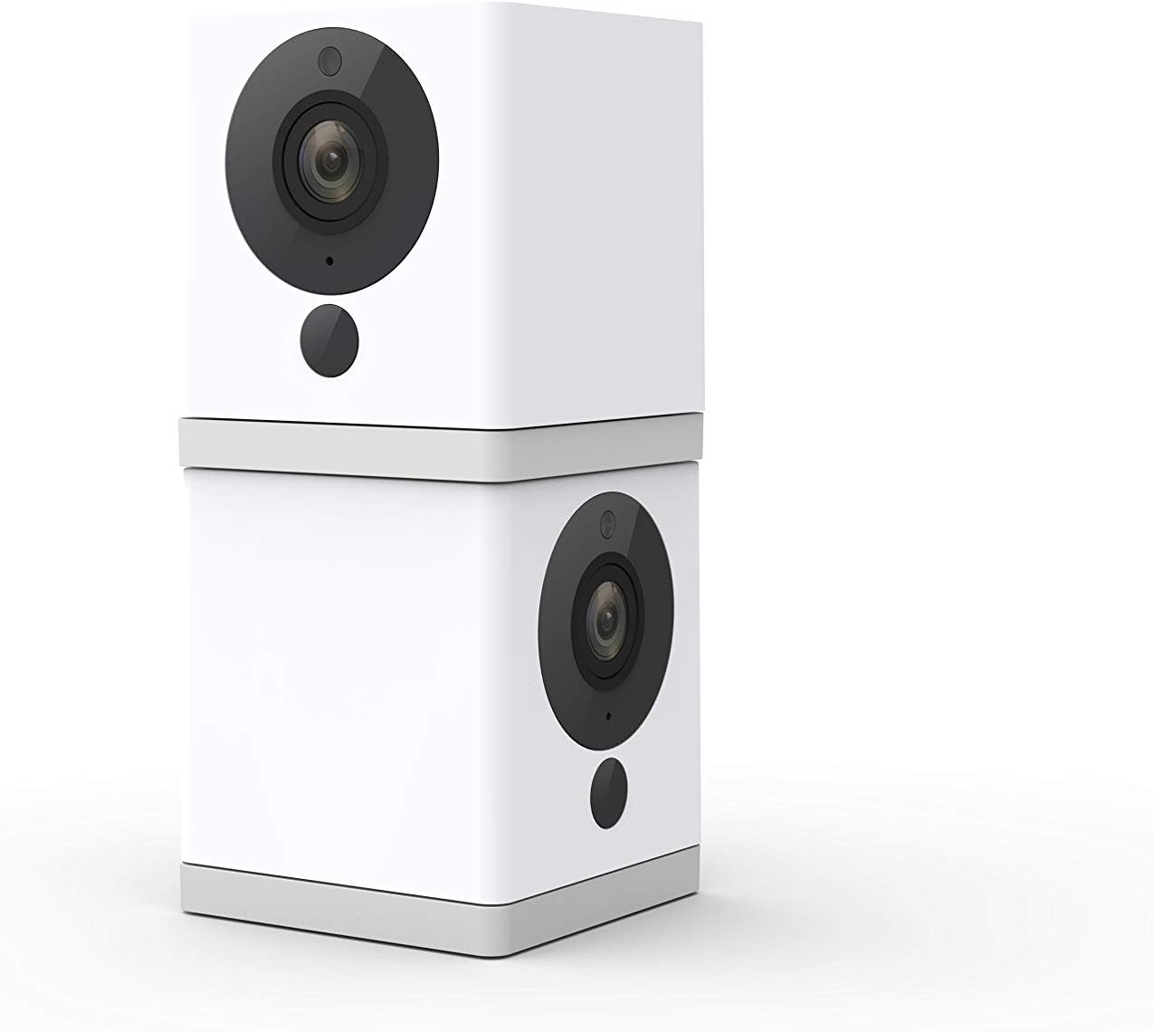 Wyze Cam 1080p HD Indoor WiFi Smart Home Camera with Night Vision, 2-Way Audio, Works with Alexa & the Google Assistant (Pack of 2), White - WYZEC2X2 Pack of 2