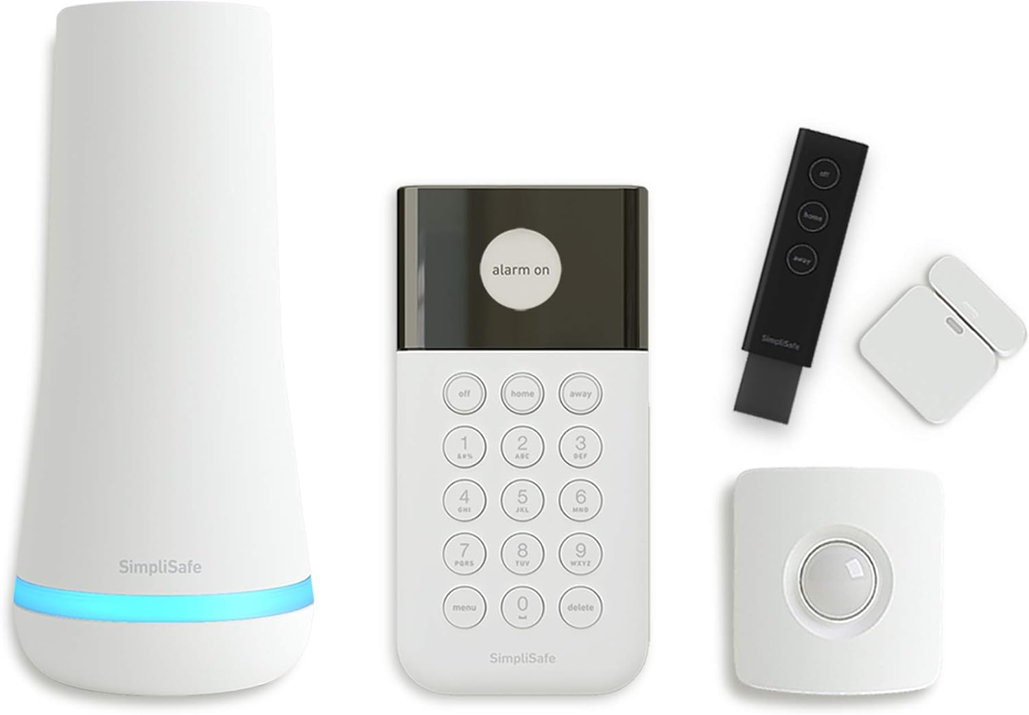 SimpliSafe 5 Piece Wireless Home Security System - Optional 24/7 Professional Monitoring - No Contract - Compatible with Alexa and Google Assistant