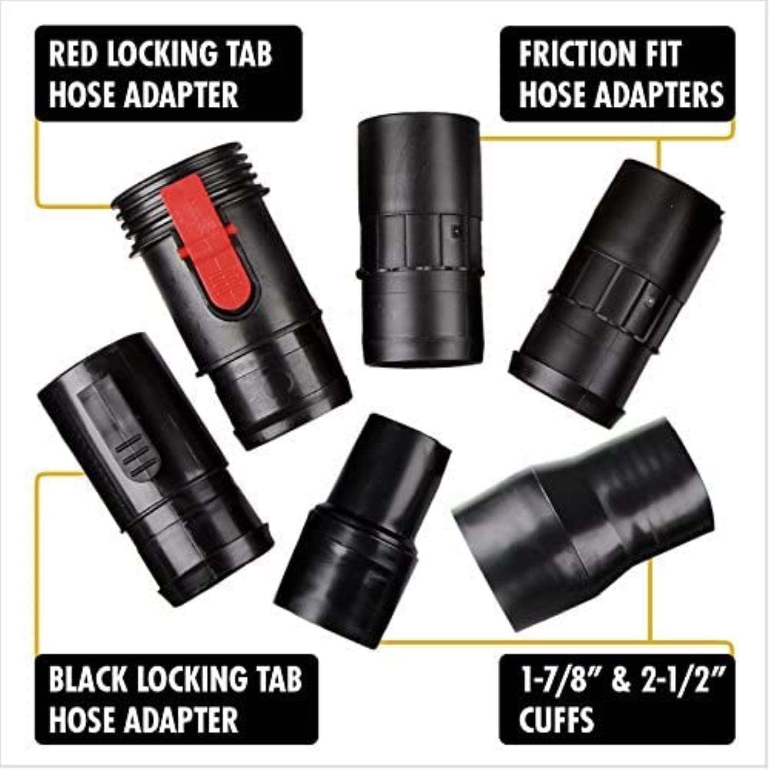 WORKSHOP Wet/Dry Vacs Vacuum Accessories WS17823A Wet/Dry Vacuum Hose, 1-7/8-Inch x 10-Feet Heavy Duty Contractor Wet/Dry Vac Hose for Wet/Dry Shop Vacuums