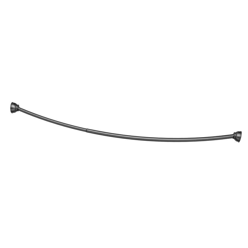 Gatco Curved Shower Rod, Matte Black