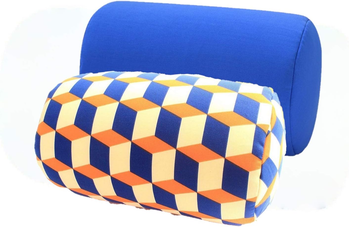 BookishBunny 2pcs Micro Bead Microbead Roll Pillow Cushion for Bed Back Neck Head Body Support, 13