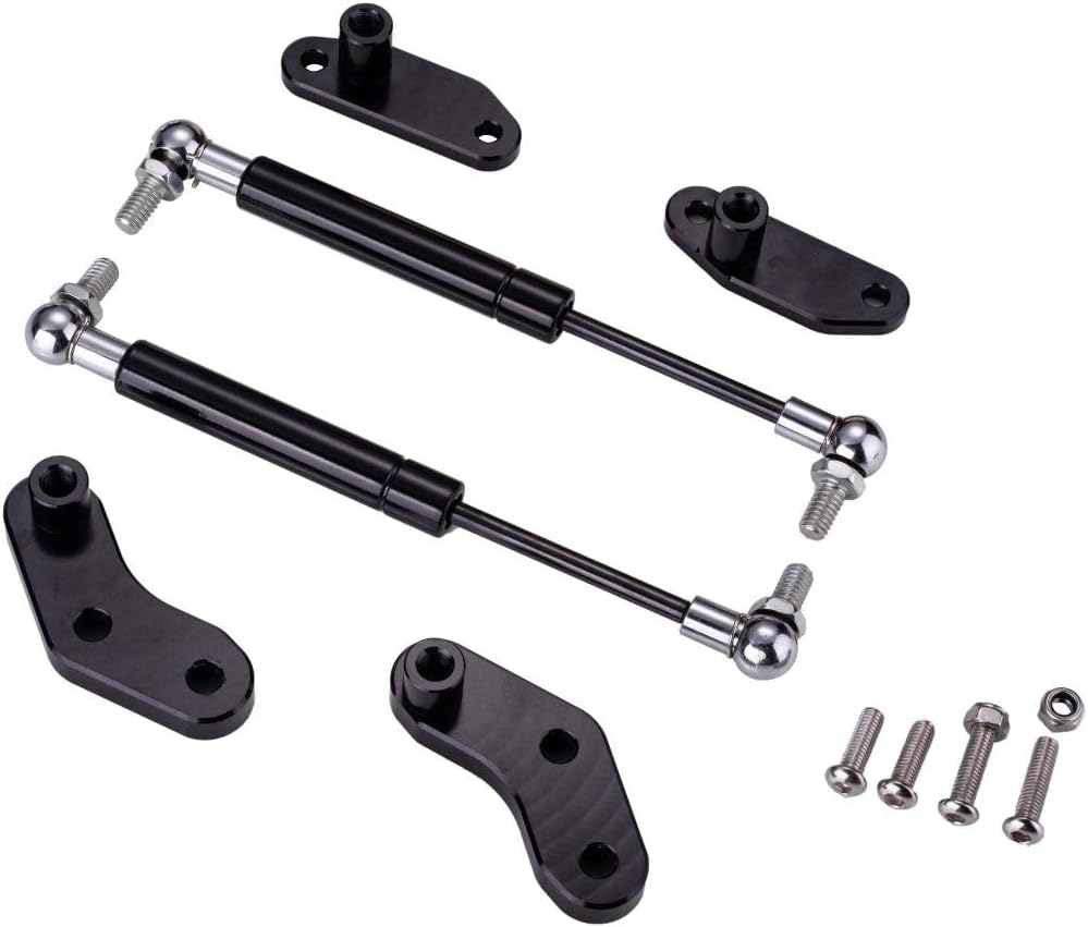 Lesiyou Door Opener Kits Door Shocks Struts Compatible with Can-Am Maverick X3 and X3 Max Front and Rear Doors 2017-2022,Black