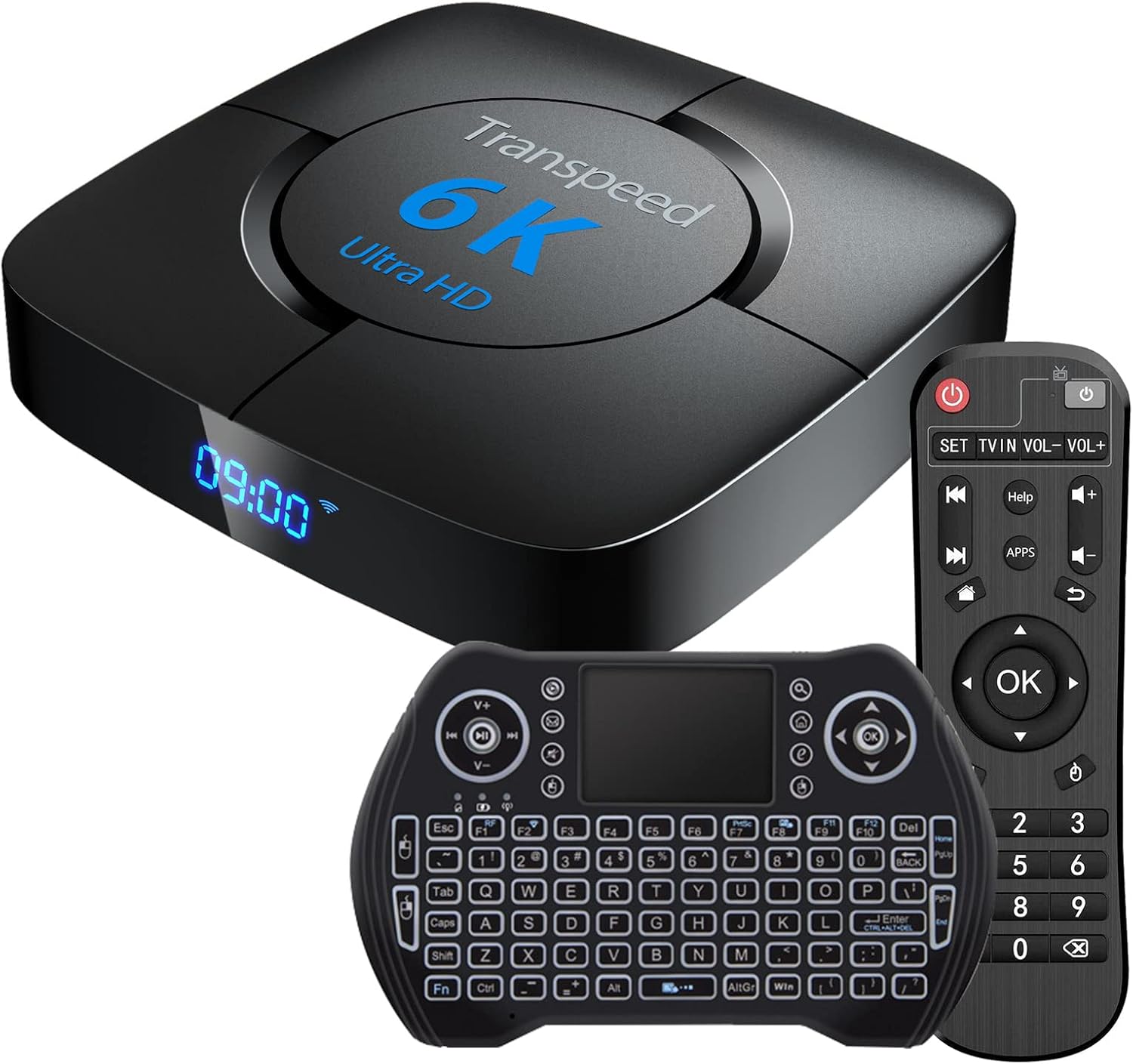 Android Tv Box 10.0 4GB RAM 64GB ROM with Dual WiFi 2.4G 5 G Allwinner H616 Tv Box Support 3D 4K 6K Ultra HD H.265 BT 4.1 with Mini Keyboard Pack of 2