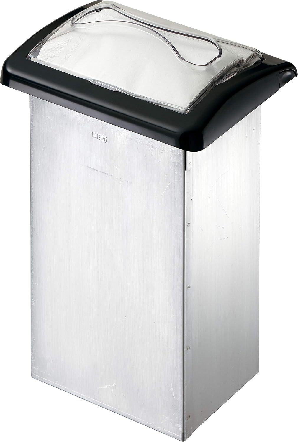 San Jamar H2003CLBK Venue in-Counter Napkin Dispenser, Interfold, Clear/Black