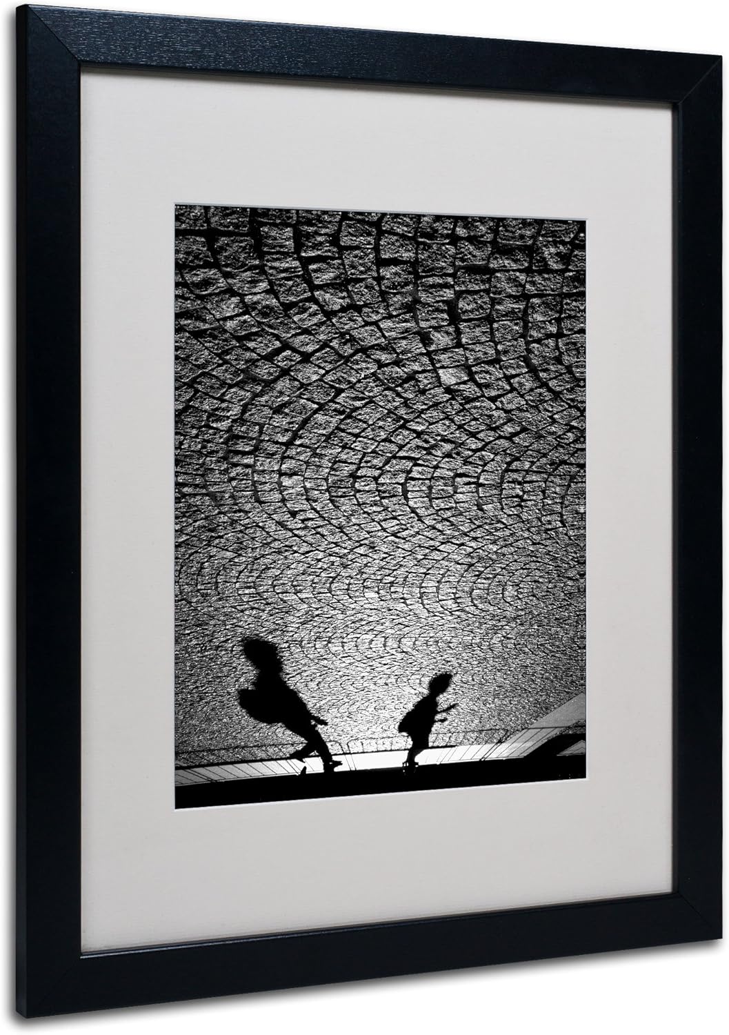 Big World Little Artwork by Beata Czyzowska Young, 16 by 20-Inch, Black Frame Pack of 2