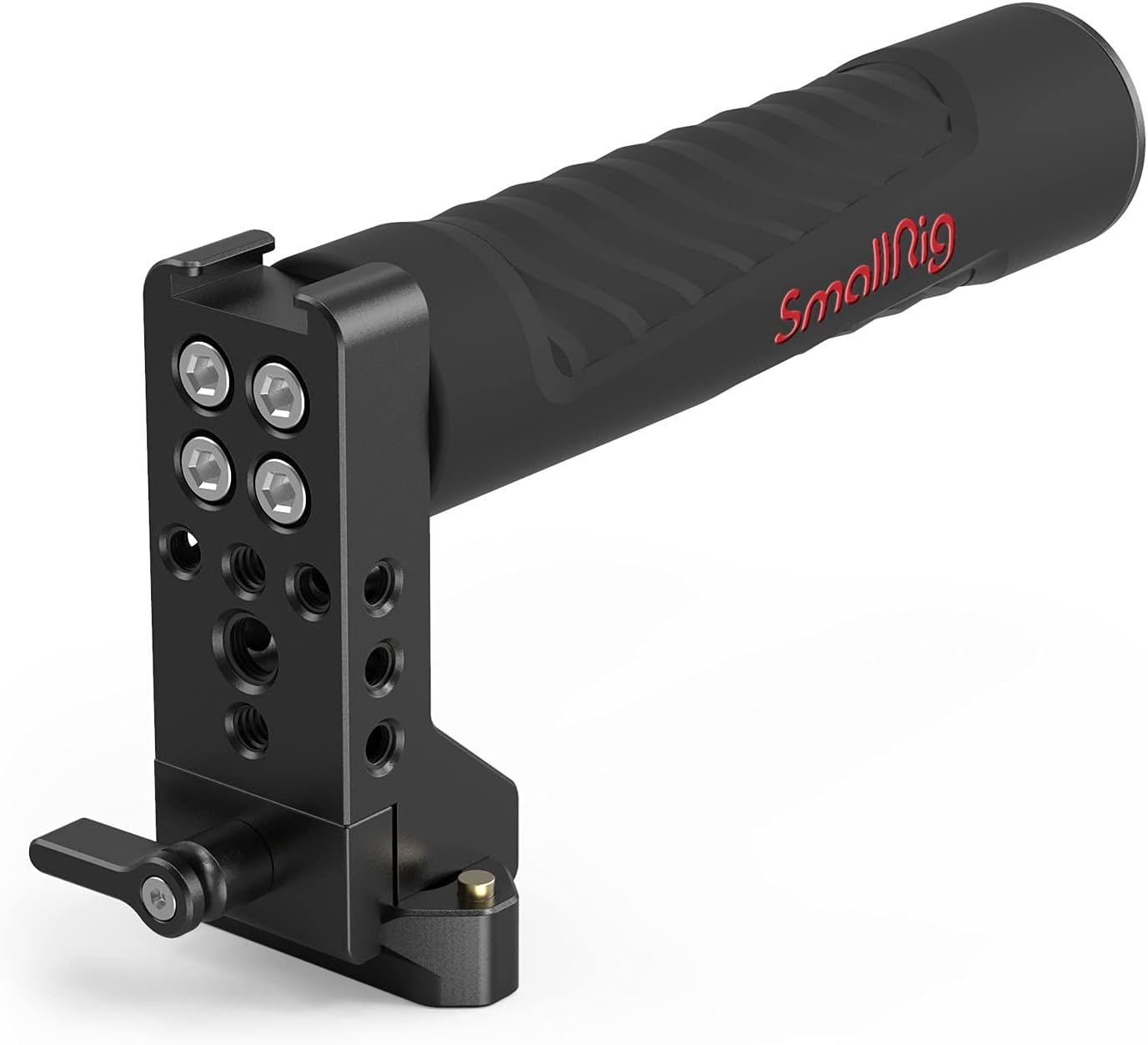 SmallRig Top NATO Handle with NATO Rail Quick Release Handgrip for DLSR Camera Cage (Rubber) - 2084 Pack of 2