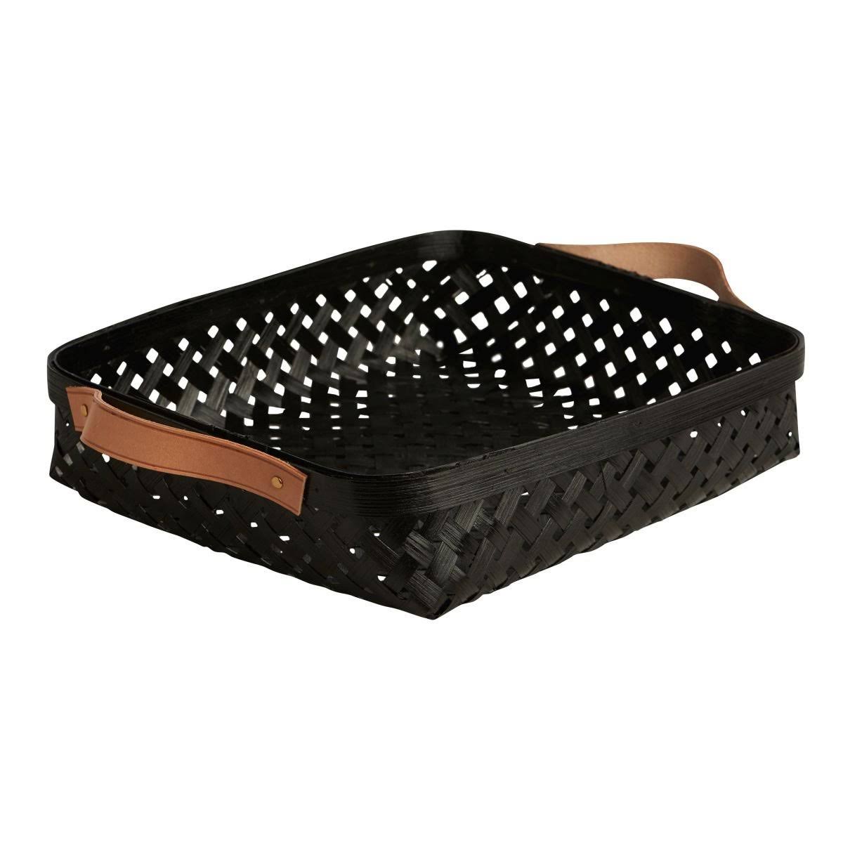 OYOY - Sporta Bread Basket, 30 x 25 cm, Bamboo Black