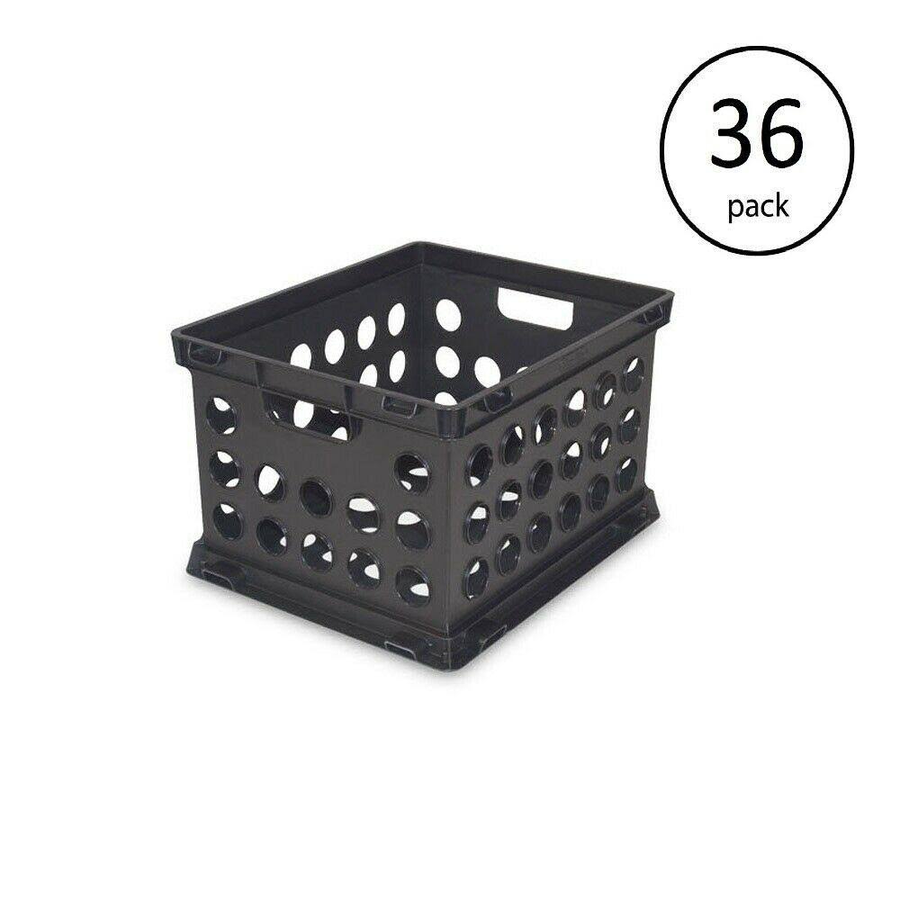 Sterilite Plastic Heavy Duty File Crate Stacking Storage Container (36 Pack)